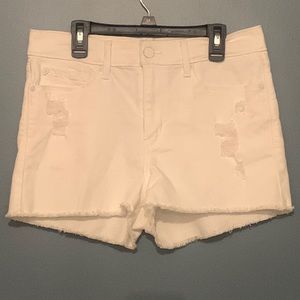 White denim ripped shorts size 11 old navy